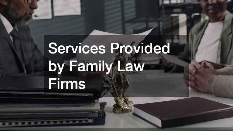 Services Provided by Family Law Firms